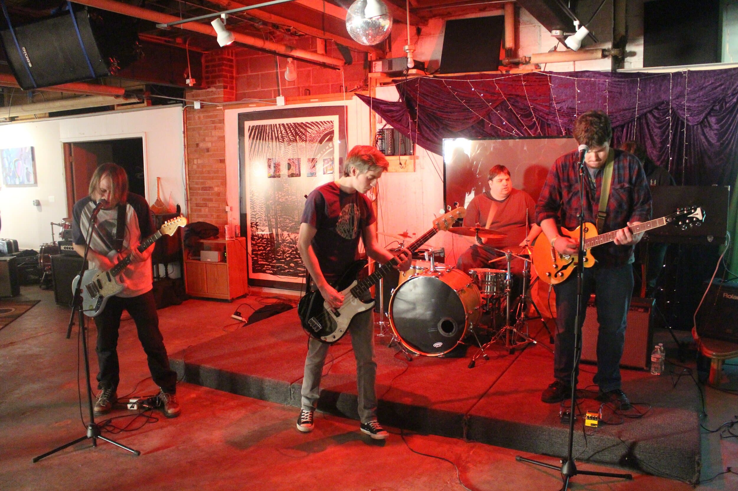 Momotaros playing art in during Madison label Kitschy Spirit’s annual festival in March 2017. Photo by Steven Spoerl.