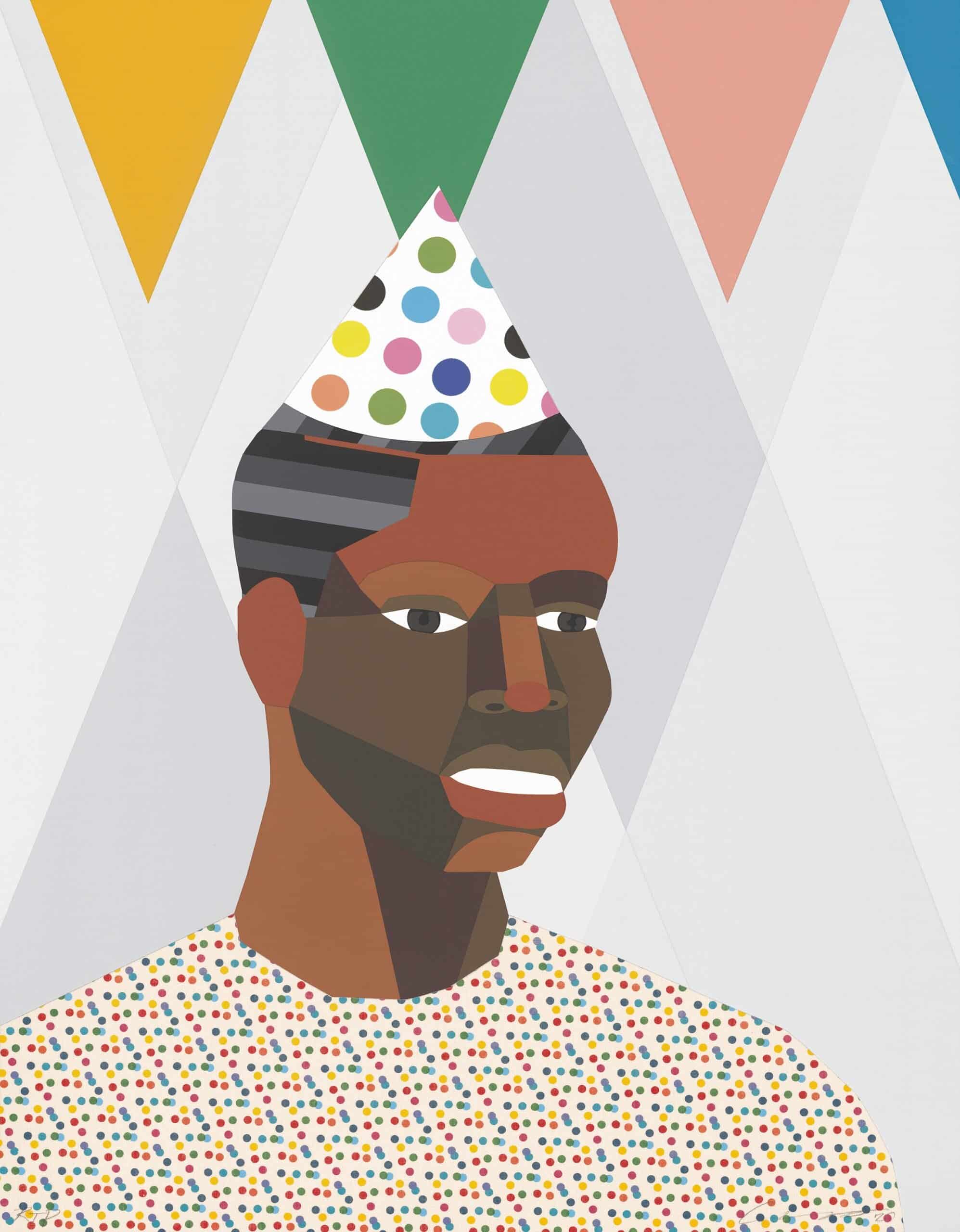 Derrick Adams, “Party Guest 1.” Courtesy of Tandem Press.