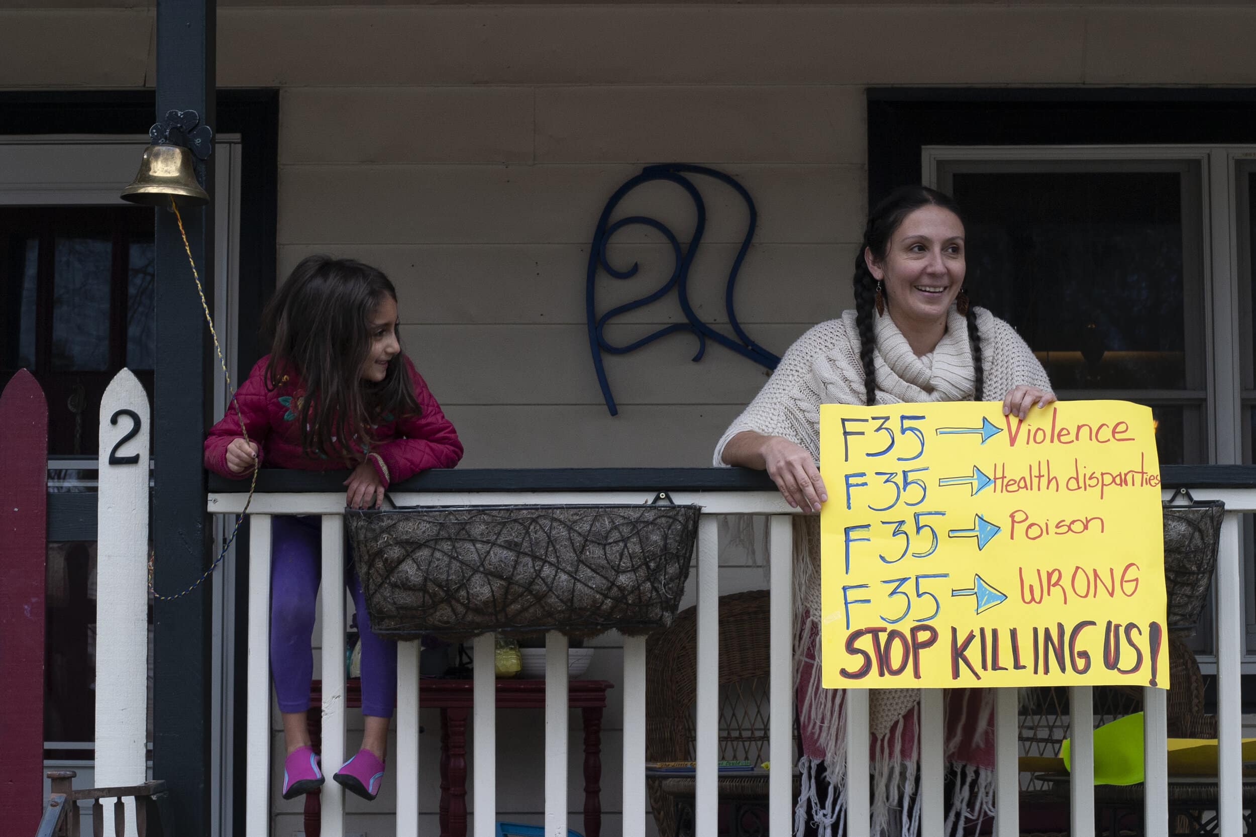 Eugenia Highland Granados and her daughter at their home in Eken Park. Photo by Calder Sell.