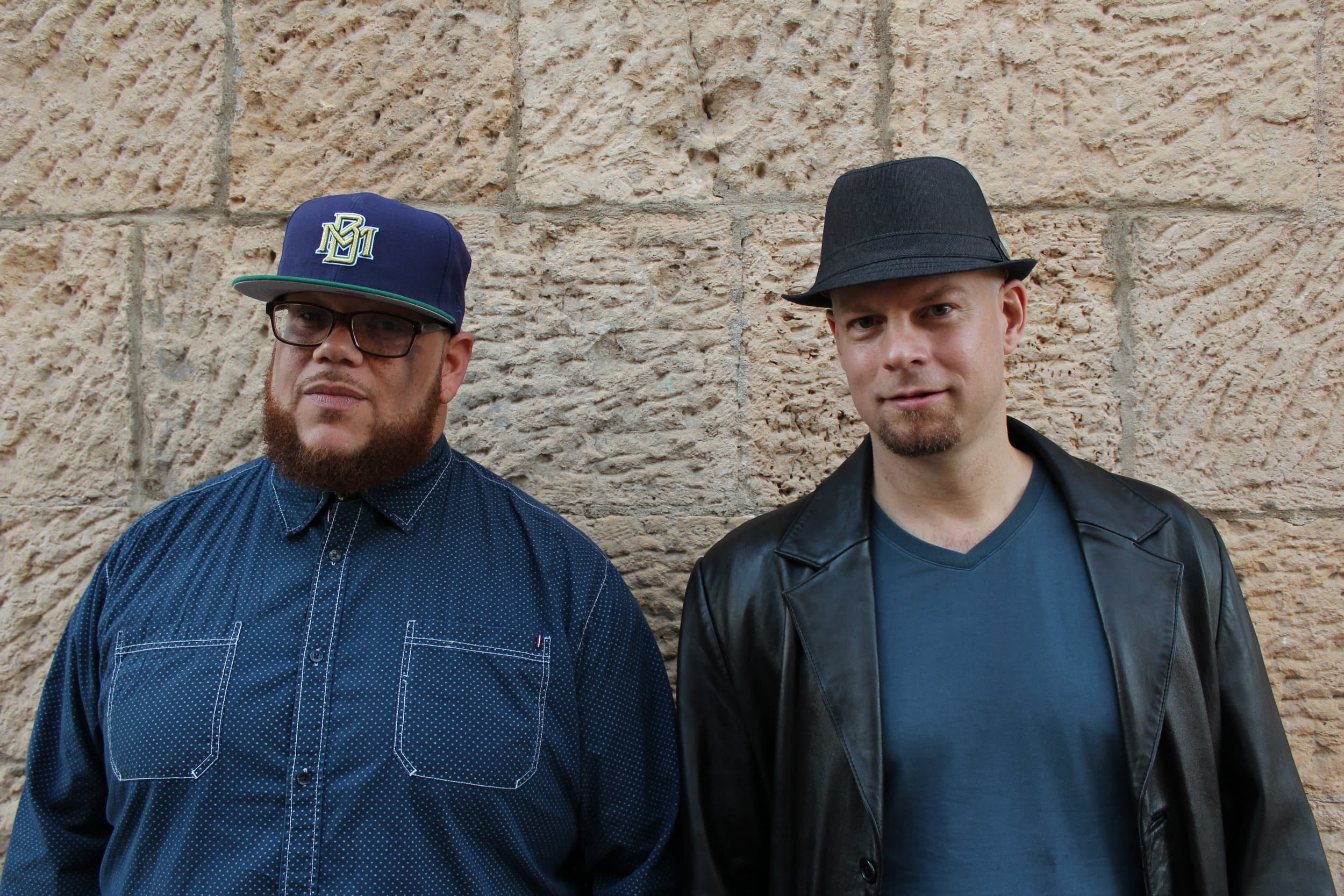 Rob Dz with Johannes Wallmann. Photo by Keith Borden.