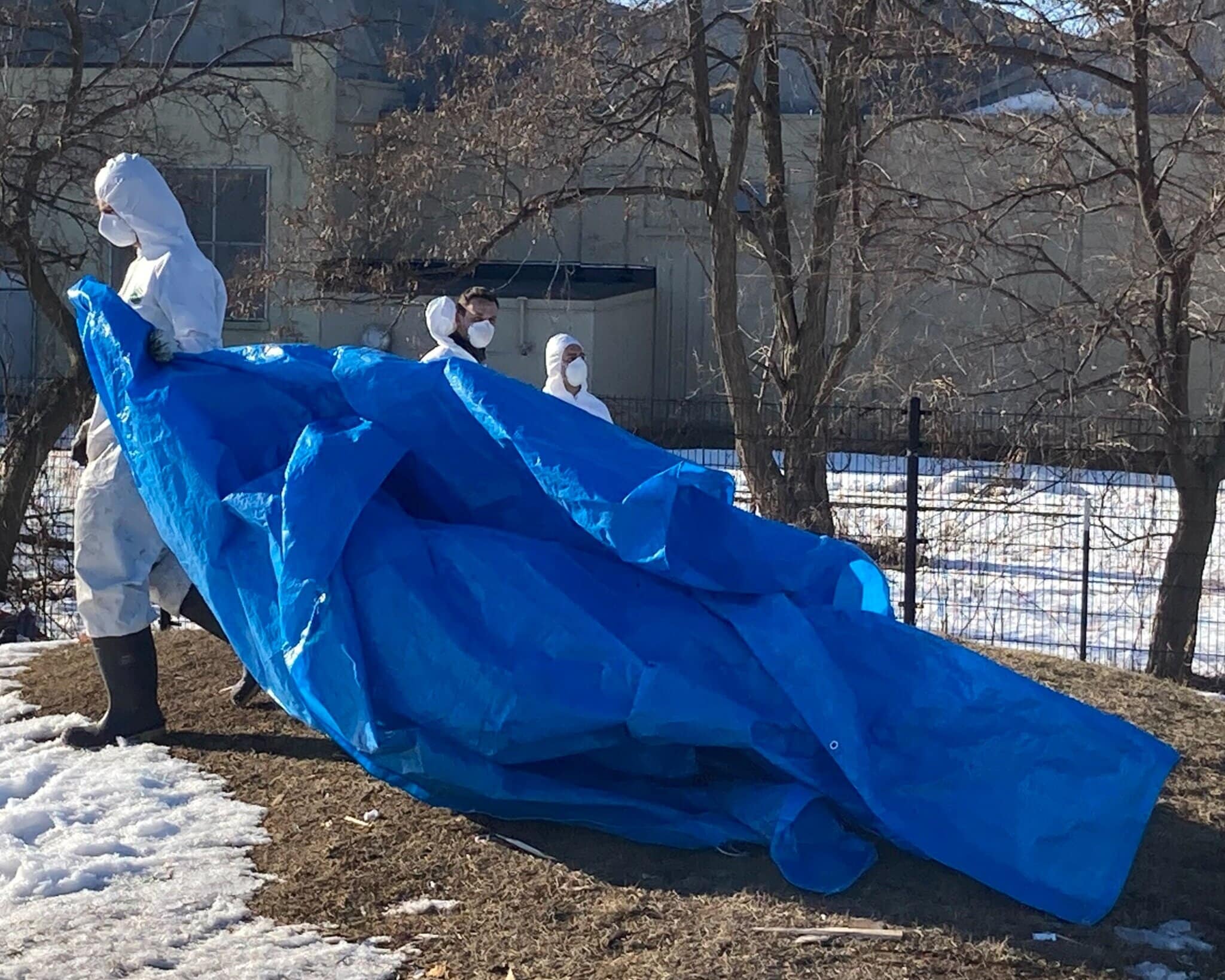 Clearing Tent City in February.