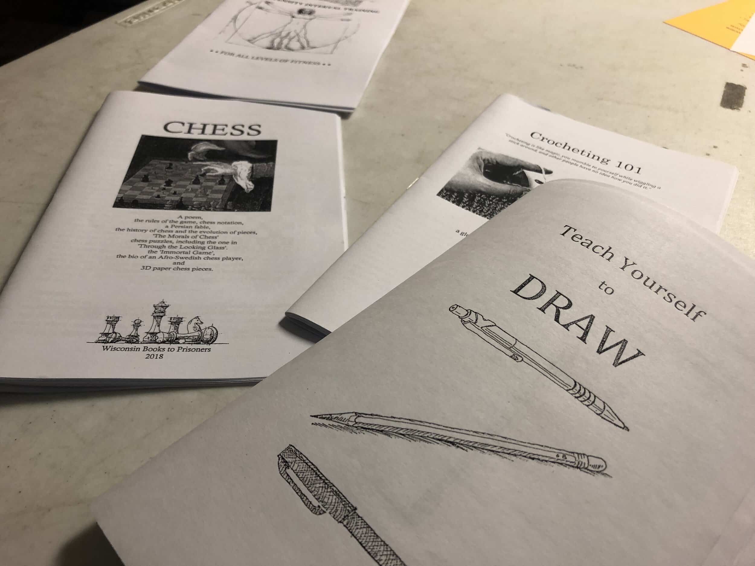 Wisconsin Books To Prisoners has created several of its own zines on various subjects, in addition to sending copies of existing books to incarcerated people.