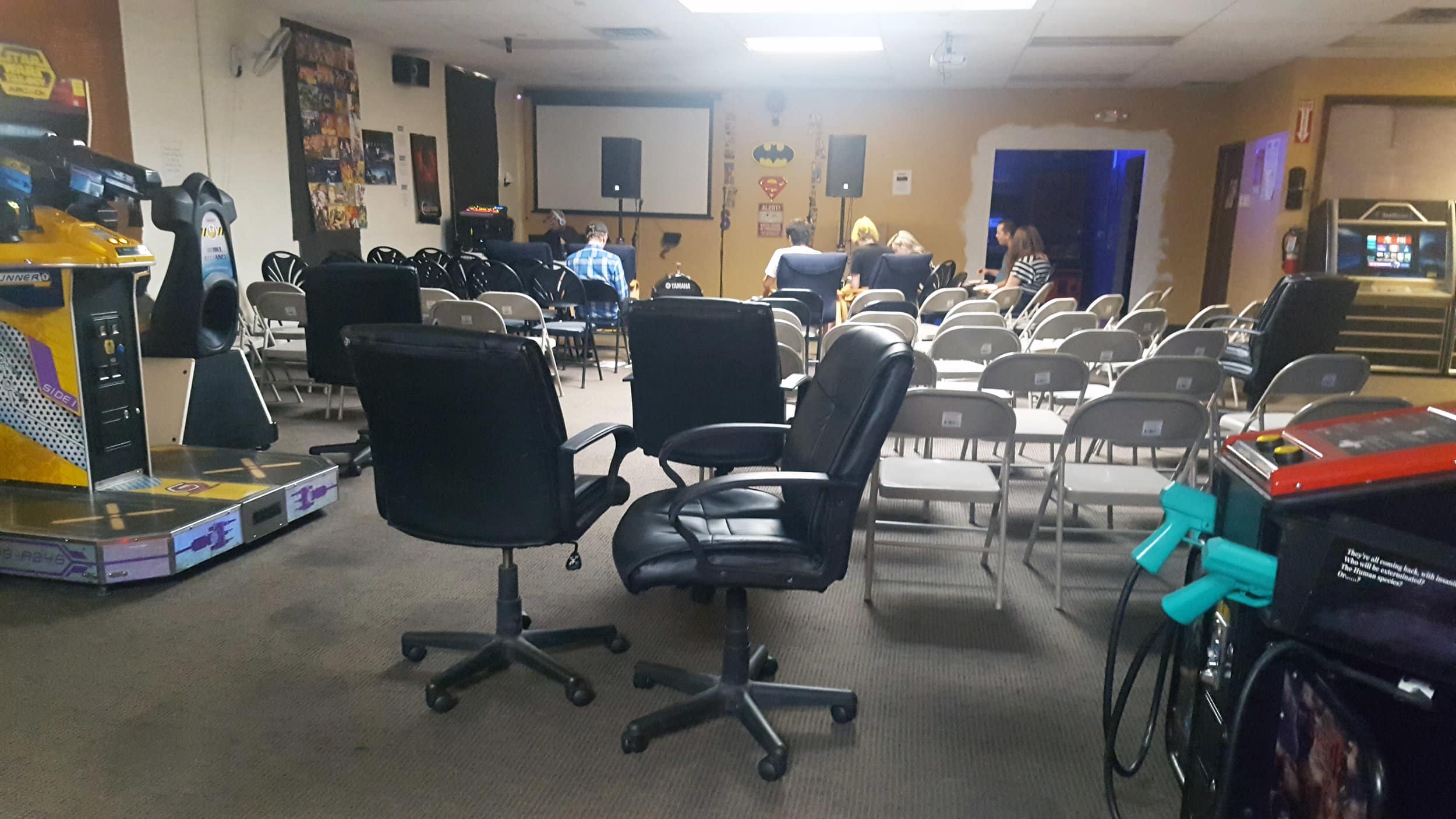 The venue, as of 3:45 p.m.