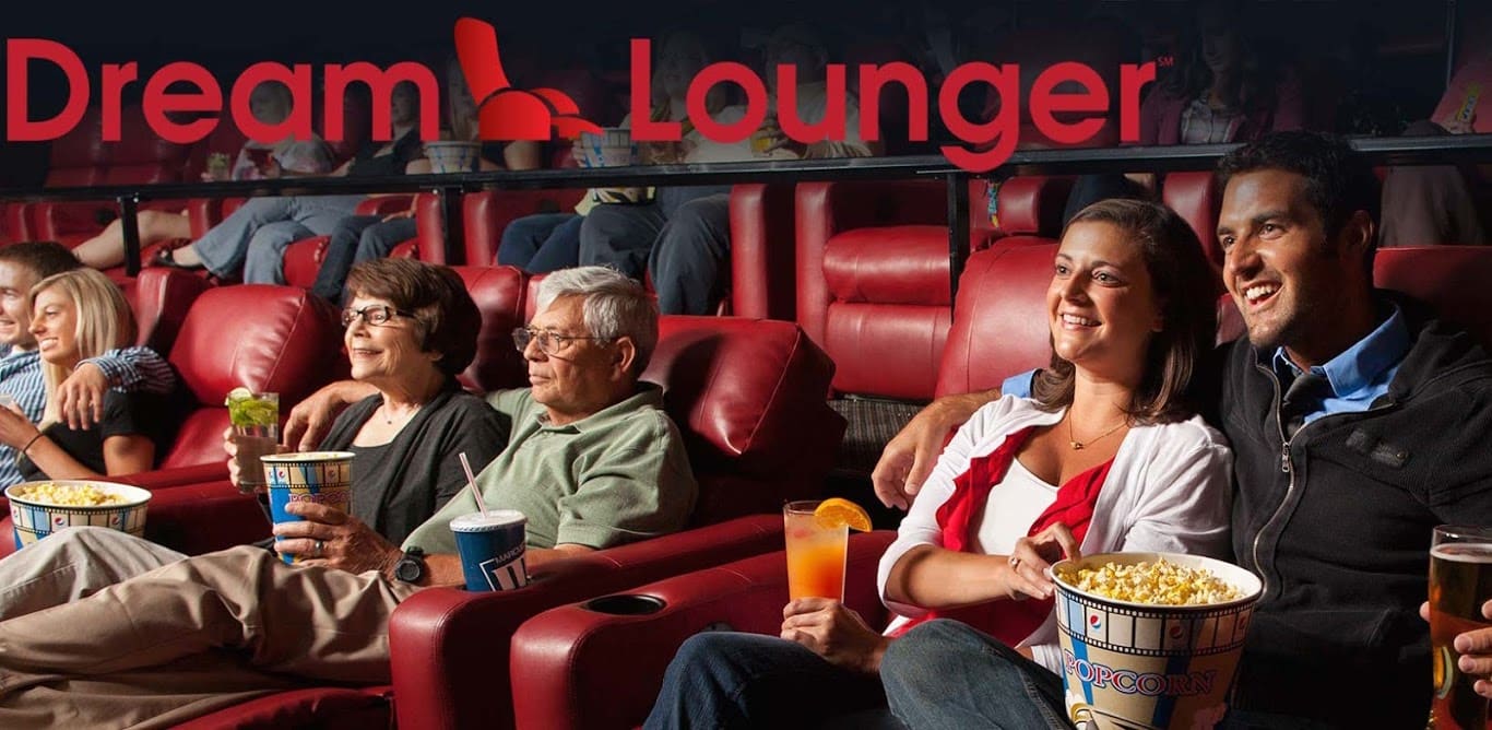 One of many Marcus Theatres promotions touting recliners.