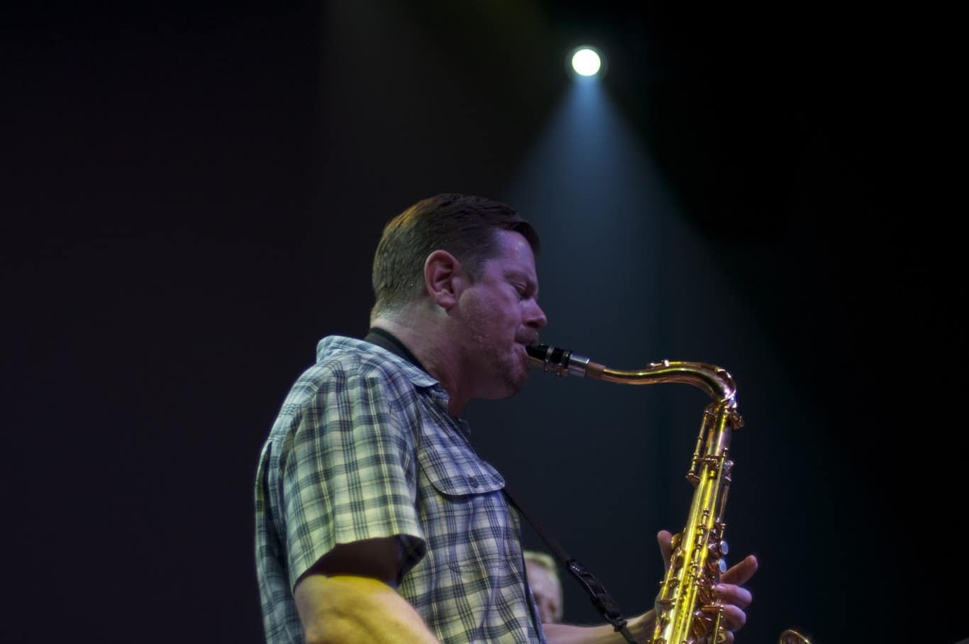 Ken Vandermark performing in 2010. Photo by Aleksandr Zykov on Flickr.