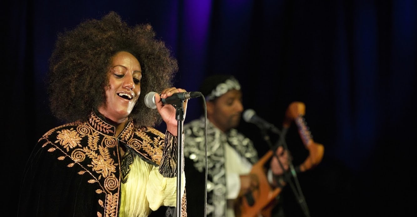 Krar Collective plays July 17 at La Fete De Marquette. Photo by Jacob Crawfurd.