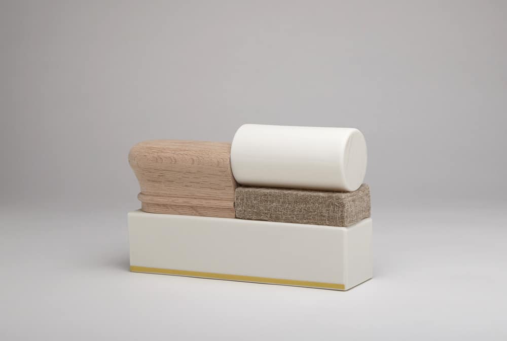 Mie Kongo's work draws ideas from games, toys, and structural models. Photo by Don Yoshida.