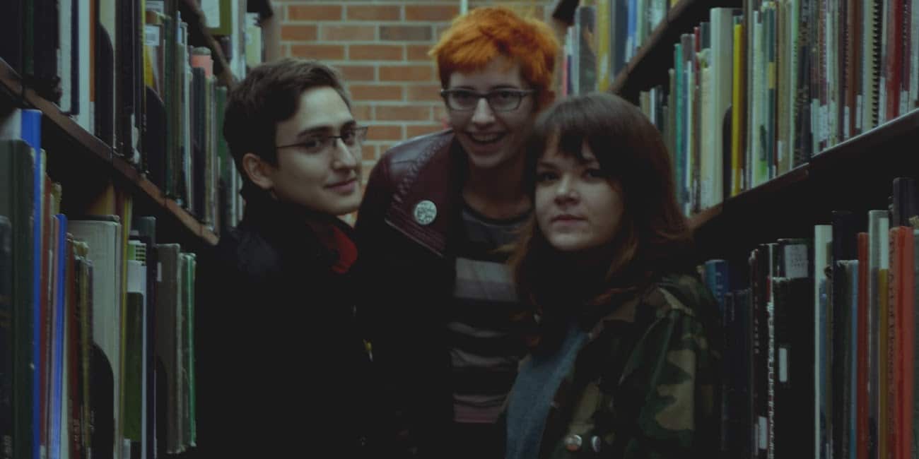 Jonesies are, from left to right, Luis Perez, Tessa Reina de Echeverria, and Mary Begley. Photo by Will Leemkuil.