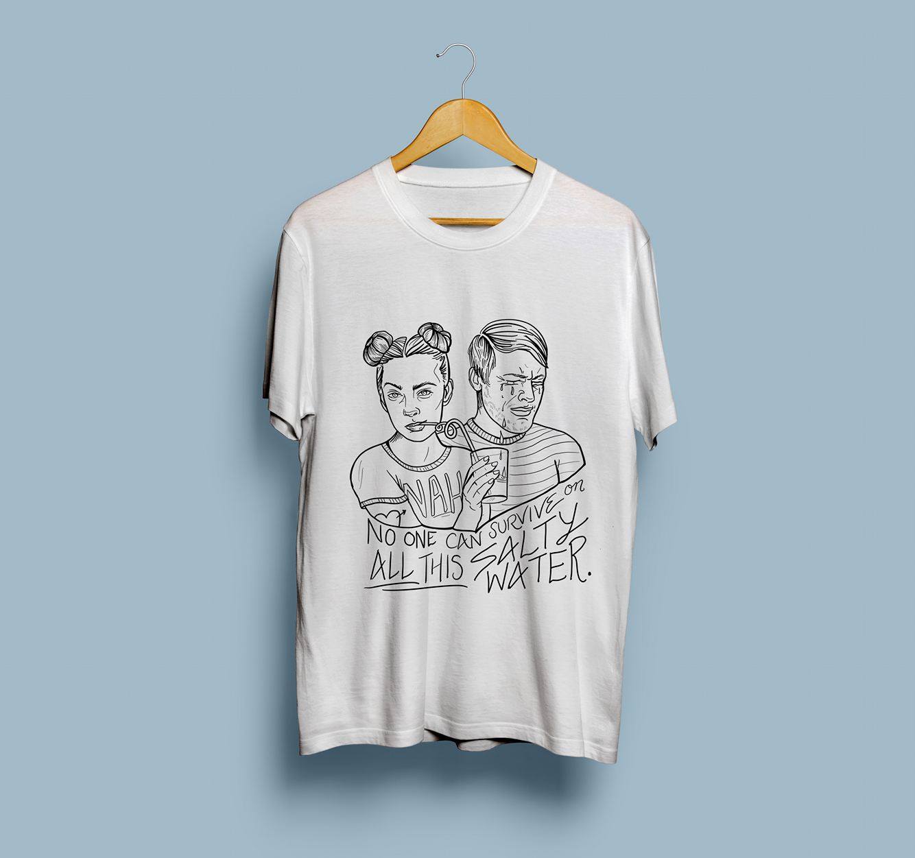 Salty Tears T-Shirt by Claire Warhus