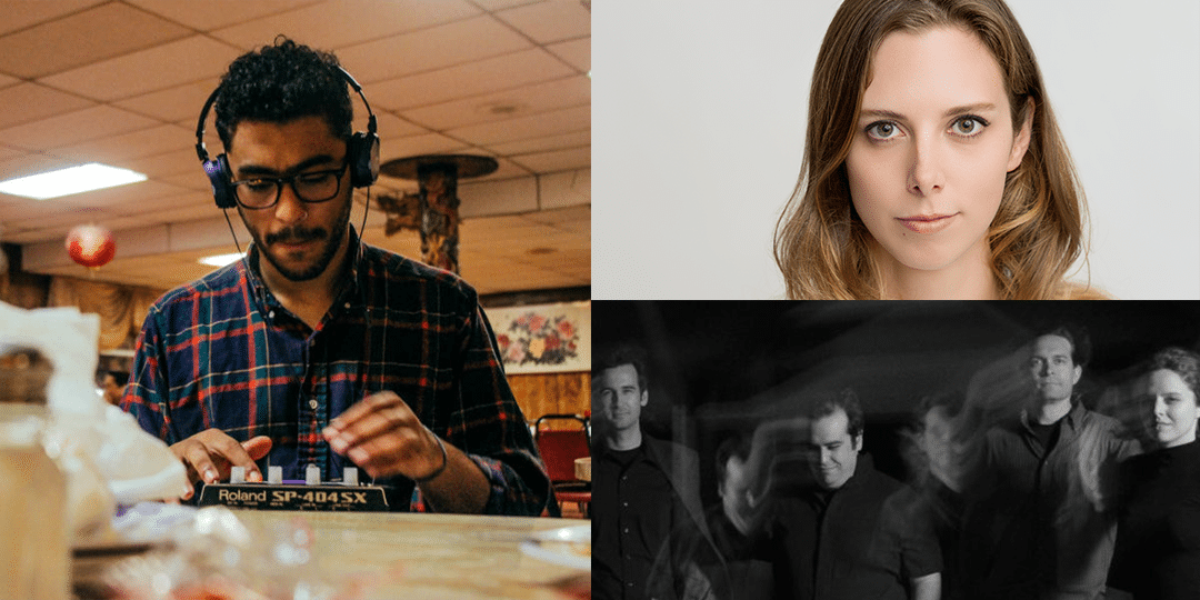 Clockwise from left: Milo plays Jan. 7 at the Majestic and Jan. 9 at 100state, Rebecca Scherm reads Jan. 9 at Mystery to Me, and Bell Monks play Jan. 9 at Audio for the Arts.
