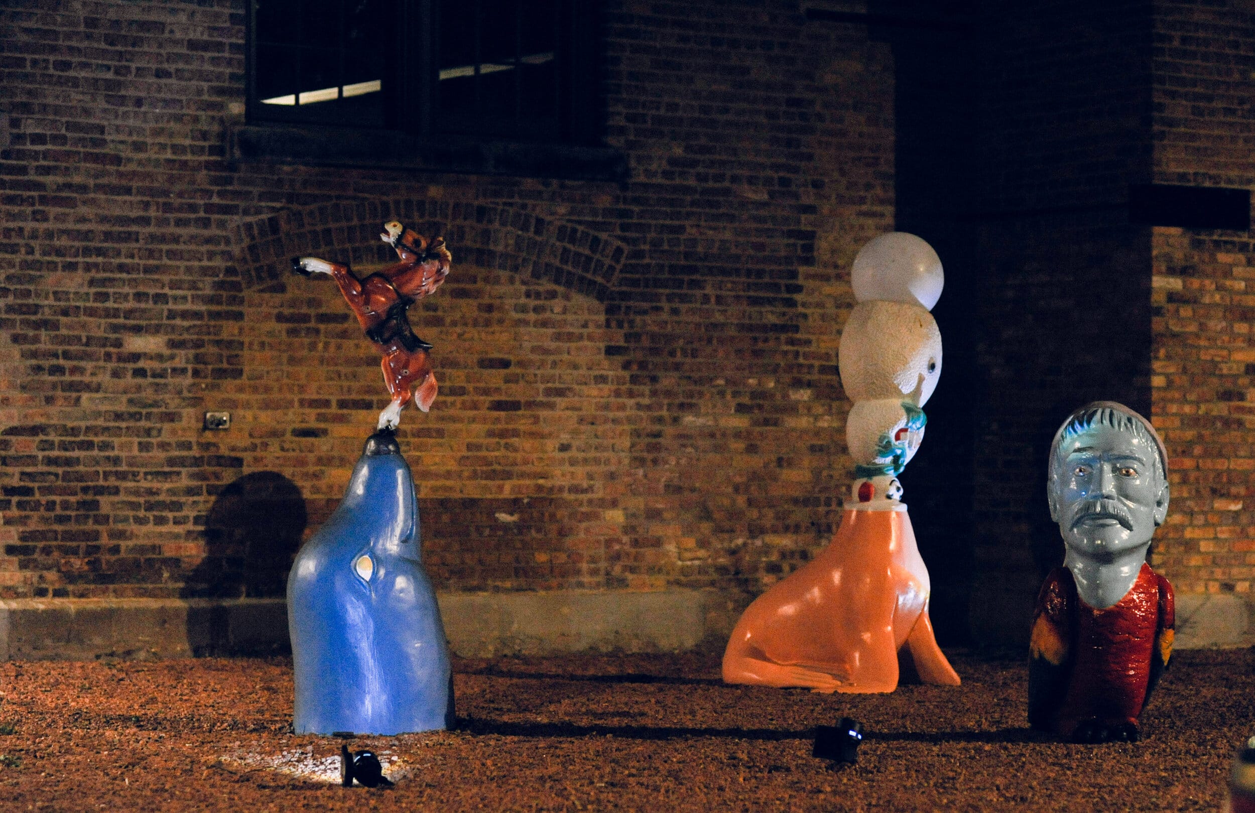 “Failed Mascots,” by Actual Size Artworks. Photo by Jon Hain Photography.