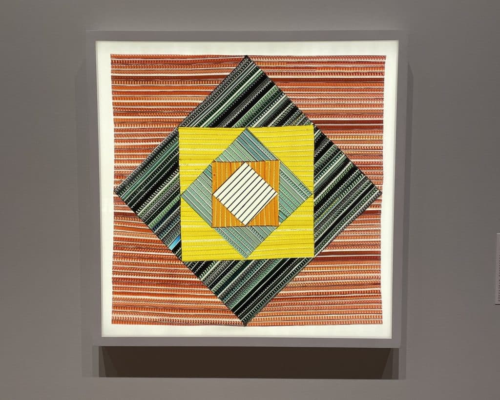 A series of increasing smaller square shapes alternately rotate back and forth into a larger pattern at the heart of Sabrina Gschwandtner's art.