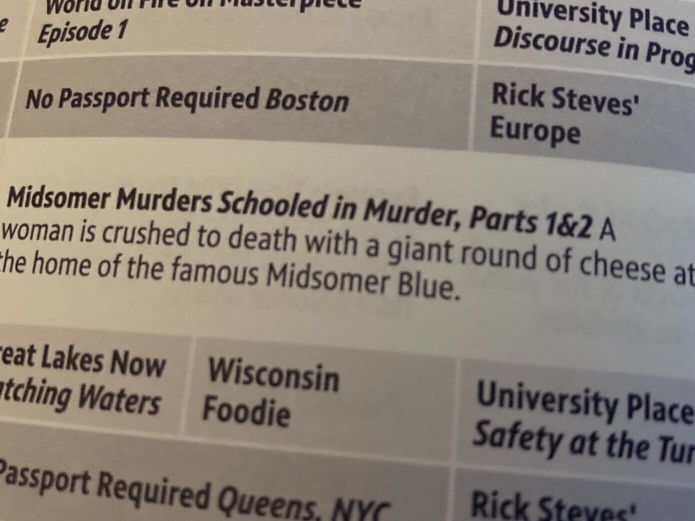 Cheese is murder