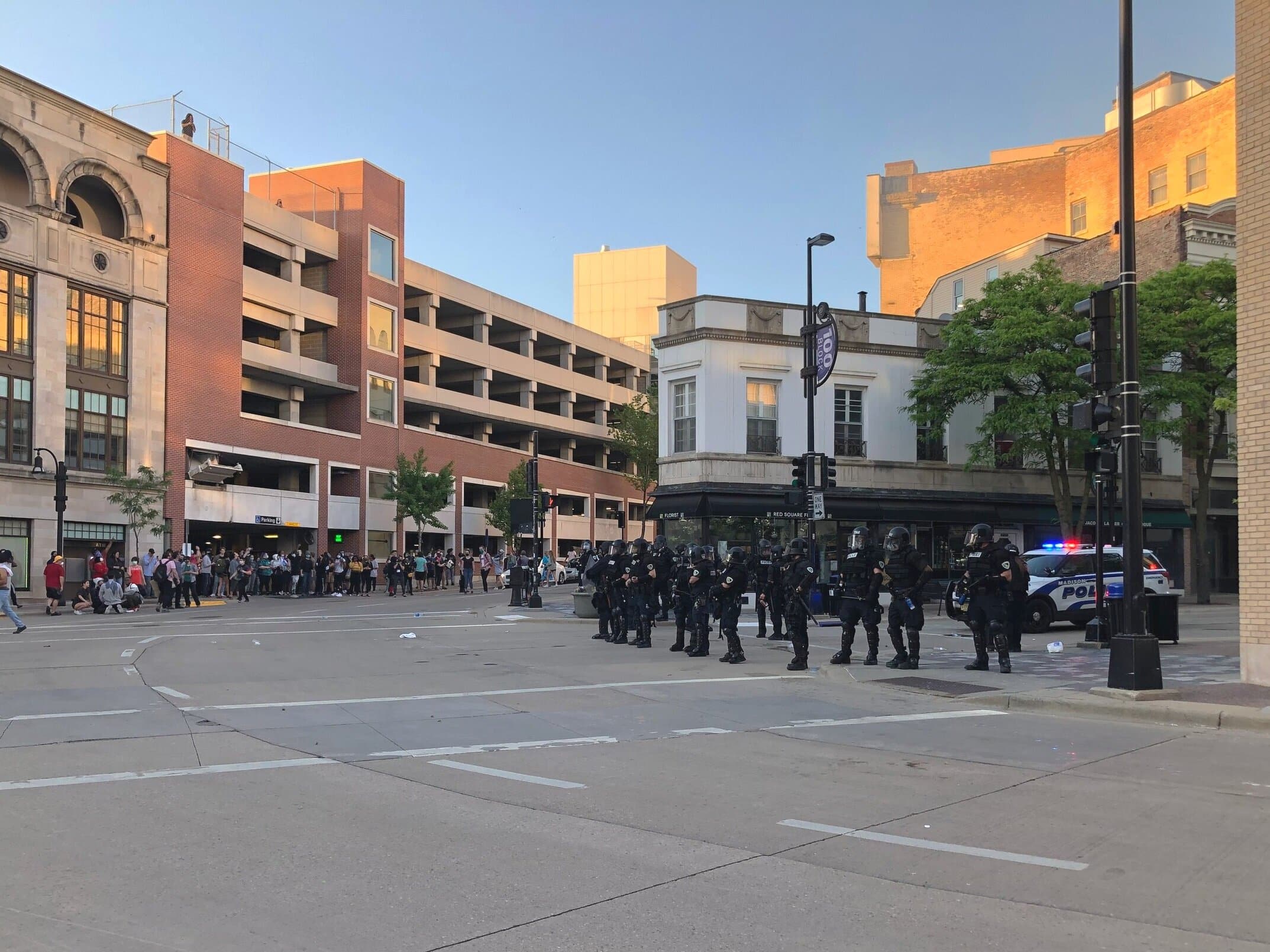 Scenes from a day of rage, tear gas, and collective power