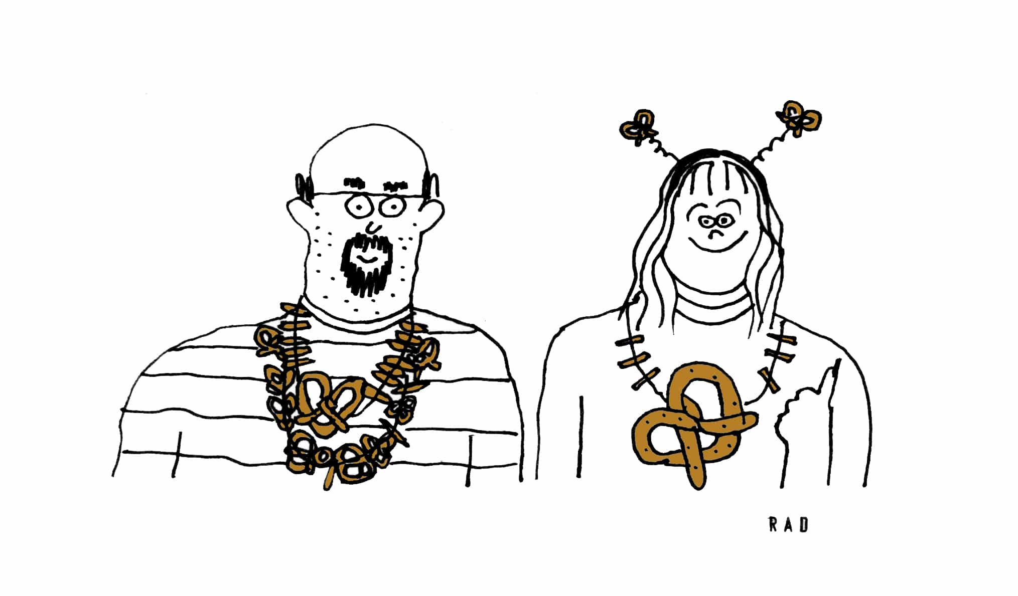 Take off the pretzel necklace