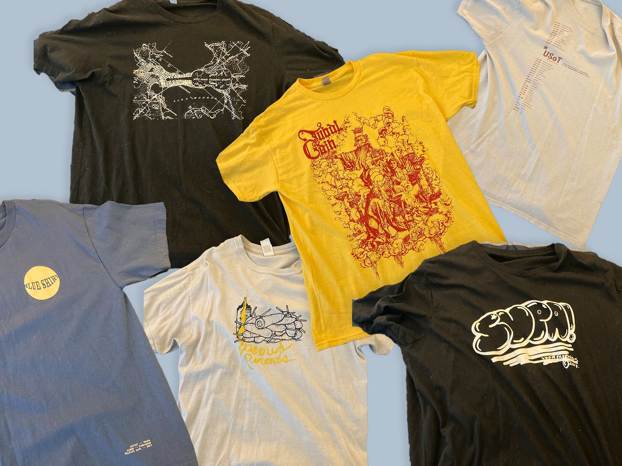 Band T-shirts I have loved and envied
