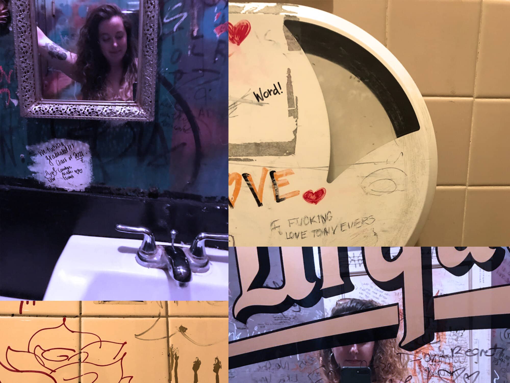 Finding comfort in a bathroom mirror